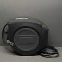 GLAHODEN Retractable Garden Hose Reel 5/8 in x 100 ft Upgraded UV Resistant Heavy Duty Automatic Hose Reel Wall Mount 3/4 in Brass Fitting 9 Pattern Nozzle Any Length Lock Slow Retraction 180 Swivel (Light Gray)