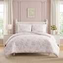 Laura Ashley - Queen Comforter Set with Shams, Reversible