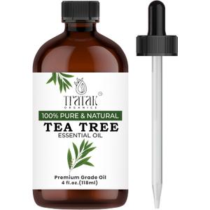 Tea Tree Oil for Skin, Hair & Toenails - 4 Fl Oz - 100% Pure Natural Tea Tree Essential Oil (Australian Melaleuca) for Potency - Used in General Wellness, Aromatherapy & DIY Soap