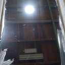 WEER 55X36 Inch Brushed Nickel Bathroom Mirror, Brushed Silver Metal Frame Mirror, Rounded Rectangle Silver Bathroom Vanity Mirror, Tempered Glass, Anti-Rust, Hangs Horizontally or Vertically