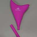 Sunany Female Urinal, Female Urinal with Silicone Funnel, Portable for Standing Female, Reusable Urinal for Female Toilet, for Outdoor, Activities, Camping, Travel (Fuchsia)