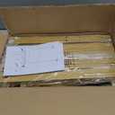 8.2FT Adjustable Backdrop Stand Kit  Square Wedding Arch & Balloon Arch for Photo Booth Background, Baby Shower, Birthday Party Decorations (Portable Frame) (Gold,8.2X 8FT)