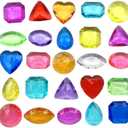 Pack of 150 Diamonds for Children, Acrylic Gemstones for Children, Gemstone Toy Set, Colourful Diamond, Decorative Diamonds for Children's Birthday, Weddings and Pirate Treasure Hunt