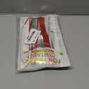 Red and White Foil Fringe Curtain Backdrop, 2 Pack Carnival Circus Party Decorations Metallic Tinsel Photo Booth Streamers for Carnival Birthday, Event Decor (6.56*6.56ft)