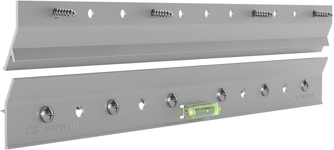 OOK French Cleat, Picture and Mirror Hanger with Hardware, 100lb, Aluminum, 533208 (12" Length, 100lb)