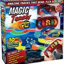 Ontel Magic Tracks RC - Remote Control Turbo Race Cars & 10 ft of Flexible, Bendable Glow in the Dark Racetrack - As Seen on TV, Color may Vary