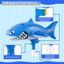 Water Guns for Kids Large Outdoor Water Toy Gun for Swimming Pool Beach Inflatable Squirt Gun for 3 Years Old and up (Shark)