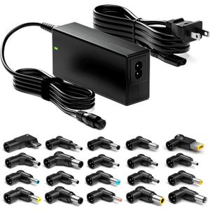 Belker 90W Universal Laptop Charger AC Adapter Power Cord with USB C Replacement for Dell HP Acer Asus Lenovo IBM Toshiba Samsung Google MacBook Pro Fujitsu Notebook Ultrabook Chromebook with 20 Tips