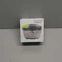 Ourokhome Manual Food Processor Vegetable Chopper, Portable Hand Pull String Garlic Mincer Onion Cutter for Veggies, Ginger, Fruits, Nuts, Herbs, etc., 500ml, Grey (Gray)