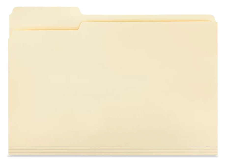 File Folders - Letter Size (100 Pack)
