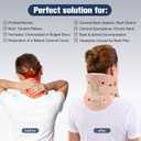 2 1/4 In Rigid Neck Brace Cervical Collar with Neck Support Foam Lightweight Soft Brace, Adjustable Cervical Traction Collar Relieves Neck Pain and Decompression for Men and Women (Neck height 2 1/4 Inch, Medium)