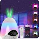 Elec3 Star Projector, Star Light Projector with Alarm Clock, Remote & Timer, Ambient Starry Lamp, Color Changing Night Light for Bedroom, Ceiling, Kids & Adults