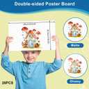28 Pcs 14" x 22" Poster Board White Poster Board Paper Bulk 250 GSM Thickness Vision Boards Smart PosterBoard for Drawing School Arts Craft Projects Presentations Scrapbooking Blank Graphic Display