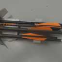 Crossbow Bolts 20 Inch 400 Grain Carbon Crossbow Arrows .003/.001 Straightness with 3 Inch Vanes, Moon Nock (Pack of 6)