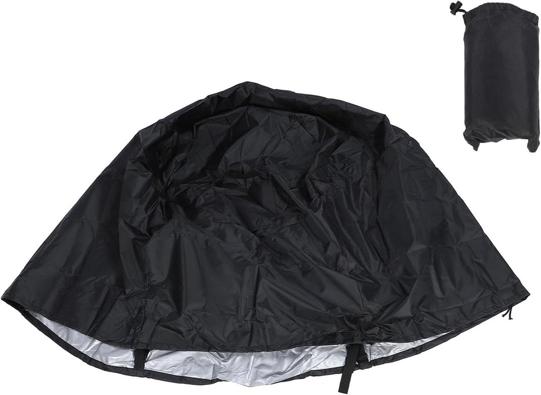 Pssopp Dumbbell Weight Rack Cover, Water 210D Oxford Cloth Material Sliver Coated Gym Rack Dust Cover with Drawstring for Indoor and Outdoor