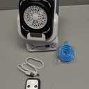 Upgraded Bubble Machine with Remote Control, Automatic Rotation & RGB Lights, 1800mAh Rechargeable Battery, Type-C Charge, Bubble Maker for Kids, Weddings, Birthday Parties, Outdoor Activities