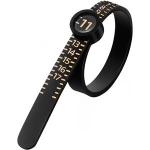 Meowoo Ring Sizer Measuring Tool with Magnifier, for Ring Measurer and Ring Sizer Clear and Intuitive Reading. Plastic Ring Sizer with Lens, 1-17