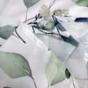 JOYPLUS Sage Green Eucalyptus Leaves Fabric Waterproof Tablecloth,Rectangle Watercolor Wrinkle Oil-Proof Resistant Table Cover for Dining Table, Buffet Parties and Camping, Mint Color (60" x 84") (Double-sided Green)