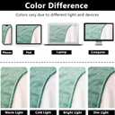 Waterproof Blanket for Bed King Size, Leak Proof Dog Couch Blankets Reversible, Pet Throw Sofa Furniture Protector Machine Washable-82 x108,Green+Cream