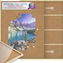 1000 Piece Wooden Jigsaw Puzzle Board - 4 Drawers, Patent Pending Design - Rotating Puzzle Table | 30” X 22” Jigsaw Puzzle Tables | Puzzles Cover & Lazy Susan| Portable Puzzles Tables for Adults