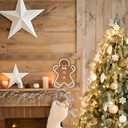 Gingerbread Christmas Decorations for Home LED Lighted Christmas Gingerbread Decor Farmhouse Wooden Tiered Tray Signs Rustic Holiday Table Sign Kitchen Xmas Party Mantel Gift Winter