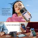 for Magsafe Wallet, 180 Adjustable Phone Grip & Card Holder, Strongest Magnetic Wallet for iPhone 17/16/15/14/13/12 Series, Holds 6+ Cards, Hidden Slot, RFID Blocking with Adjustable Stand