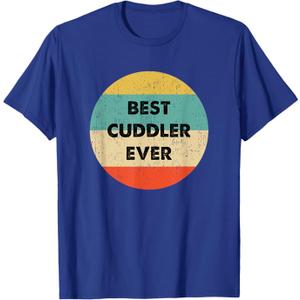 Best Cuddler Ever T-Shirt, Navy Blue, M