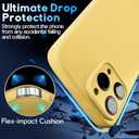 Crossbody Strap Phone Case Only for iPhone 12 Pro, Adjustable Rope, Belt Neck Lanyard,String Detach Lanyard Drop Proof Sturdy Wrist Hand Free Protective Cover 6.1 inch 12 Pro - Yellow