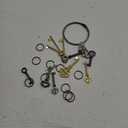 Skeleton Key, 12-Key Universal Hollow Barrel Skeleton Keys Kit for Antique Dresser, Chinese Cabinet, Antique Furniture and Old Style Cabinets or Doors, Select Antique Furniture Limited Compatibility (1.5-3.1inchs, Gold/Black)