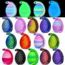 18PCS 3D Printed Snake Toy, Easter Basket Stuffers Mini Mystery Crystal Egg Fidget Toy, 3D Printed Animals Unique Easter Basket Essentials for Kids,Party Favors for Kids 8-12 (18PCS-A)