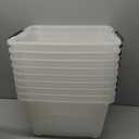 IRIS USA 19 Qt Stackable Plastic Storage Bins with Lids, 9 Pack - BPA-Free, Made in USA - Discreet Organizing Solution, Latches, Durable Nestable Containers, Secure Pull Handle - Pearl