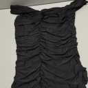 URYIAO Off Shoulder Maxi Dress for Women Ruched Bodycon Formal Wedding Guest Long Dresses (Black)