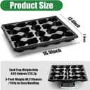 RooTrimmer 20 Cell Plant Trays for Carrying 3 inch Round Nursery Pots, Sturdy Plastic Trays Suitable for Holding 100 pcs Peat Pots (5 Packs)