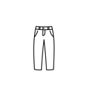 Navy Blue Elastic Waist Pants Womens, Size S/M