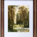 12x16 Vintage Gold Picture Frame, Ornate Victorian Frames for Gallery Wall or Tabletop with Real Glass, Display Art 8.5x11 with Mat or 12x16 without Mat for Antique Dco