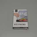 Ice Packs for Lunch Boxes, Stainless Steel Cooling Pack for Cooler, Quick Freeze Long-Lasting Reusable Ice Pack, Multi Use Cooler Accessories for Hiking, Camping and Fishing(2 Packs)