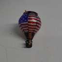 pearlstar Hot Air Balloon Solar Lantern with Flickering Flame Light Outdoor 4th of July Decorations Solar Hanging Lights Waterproof for Garden Yard Patio Outside Independence Day Decoration, Flag