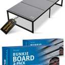 Meliusly Low Profile Bunkie Board Twin Size 2-Pack (38x75 Each) - Non-Slip Breathable Bed Support Board for Slatted Bed Frame, Anti-Sag Under Bed Support, Noise Minimizing Moisture Resistant