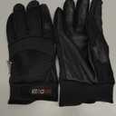 SKYDEER Full Deerskin Leather Winter Drive Work Gloves, Extra Soft 100G 3M Thinsulate, Thermal Insulated Gloves (2X-Large, Black Deerskin Palm)