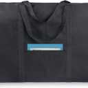 JJRING Dacron Light Weight Art Portfolio Bag, 24'' x 32'' for 23'' x 31'', Black Carrying Storage Case for Poster, Sketching, and Drawing