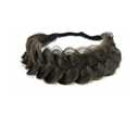 Braid Headband 2 Strands Messy Classic Chunky Plaited Wide Braids Elastic Stretch Quality Synthetic Braided Headband Women Girl Bohemian Hair Braid 65g (espresso)