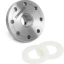 3" Faceplate with 1"x8TPI Thread,with Two Nylon Washers for Woodturning Lathe,8 Mounting Holes.