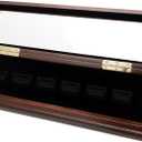 6-Slot Championship Ring Display Case  Sports Ring Holder Box (Espresso, 6)