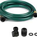Garden Hose Leakproof for Gardener: 1/2 PVC Water Hoses with GHT Fittings - 10 FT No Kink and Flexible for Outdoor Watering (Green)
