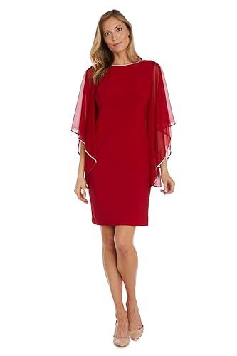 R&M Richards Women's Shiny Allure Dress, Red Size 18 R&M Richards Women's Shiny Allure Dress, Red Size 18