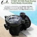 17307-0110S Pool Pump Tank Body Assembly Fits for Pentair Sta-Rite IntelliPro VS 3050 Pumps Max-E-Pro Series Pumps Trap Body Assembly, Pool And Spa Inground Pump