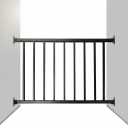 36inch x 4 feet Deck Railing- Textured Black Powder-Coated, Modern Porch Railing Panel, Rust-Proof Safety Guardrail for Outdoor Balcony, Stairs & Patio (1 Panel, No Posts)