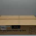 DJAR Rolling Art Supplies Cart, Solid Beech Wood Art Supply Organizert with Caster Wheels, Utility Cart for Adults, Artists, (Natural, Basic)