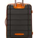 Rockland Melbourne Hardside Expandable Spinner Wheel Luggage, Charcoal, Checked-Large 28-Inch