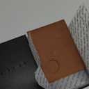 EVEO AirTag Wallet Men - Bifold Genuine Leather Wallets for Men, Air Tag Wallet With AirTag Holder, Smart Wallet for Mens Minimalist Wallet | Money Slot,10 Cards, AirTag Not Included* - Vintage Brown